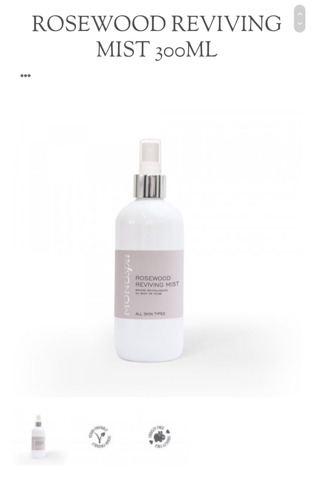 Rosewood Reviving Mist 300ml