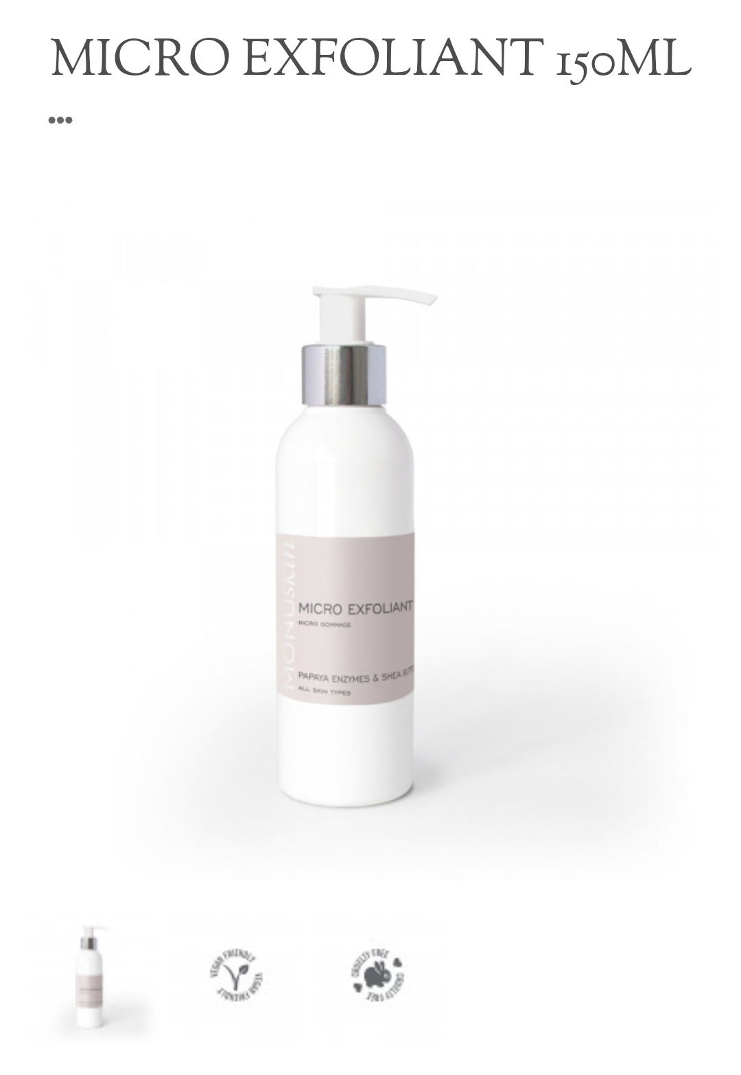 Micro Exfoliant 150ml