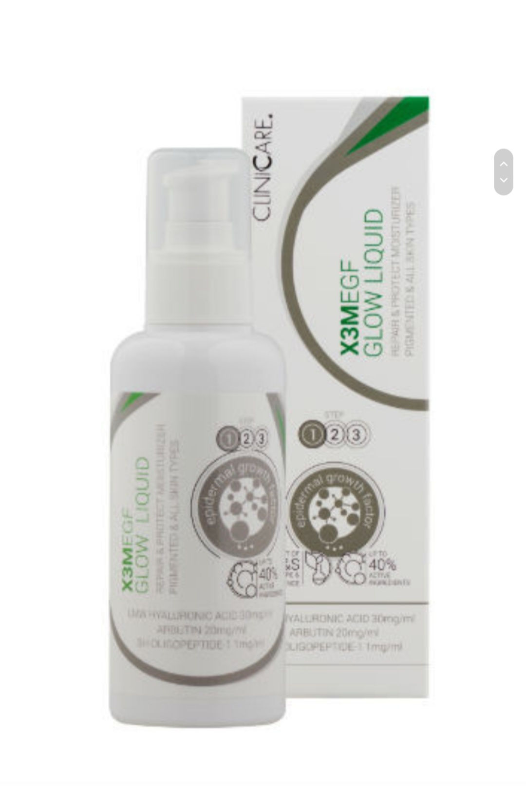 Clinicare X3M EGF Glow Liguid Moisturiser 100ml