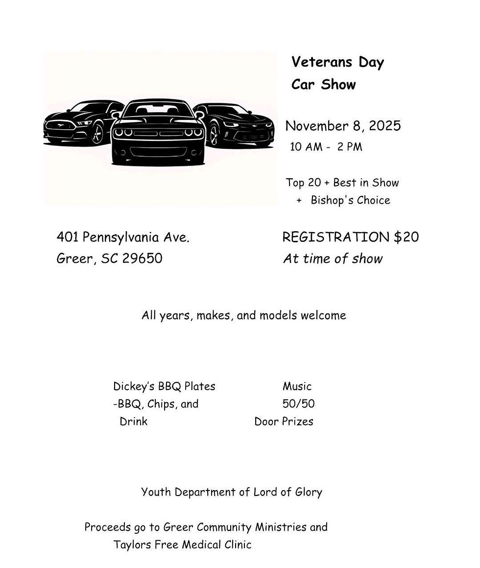 Rascals Veterans Day Weekend Car Show