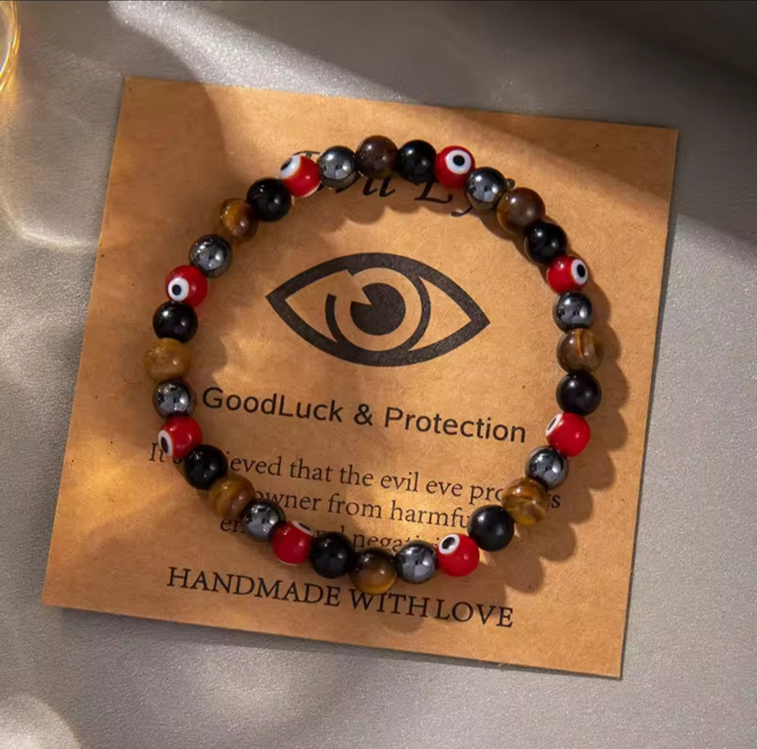 Good luck & protection evil eye amulet bracelet