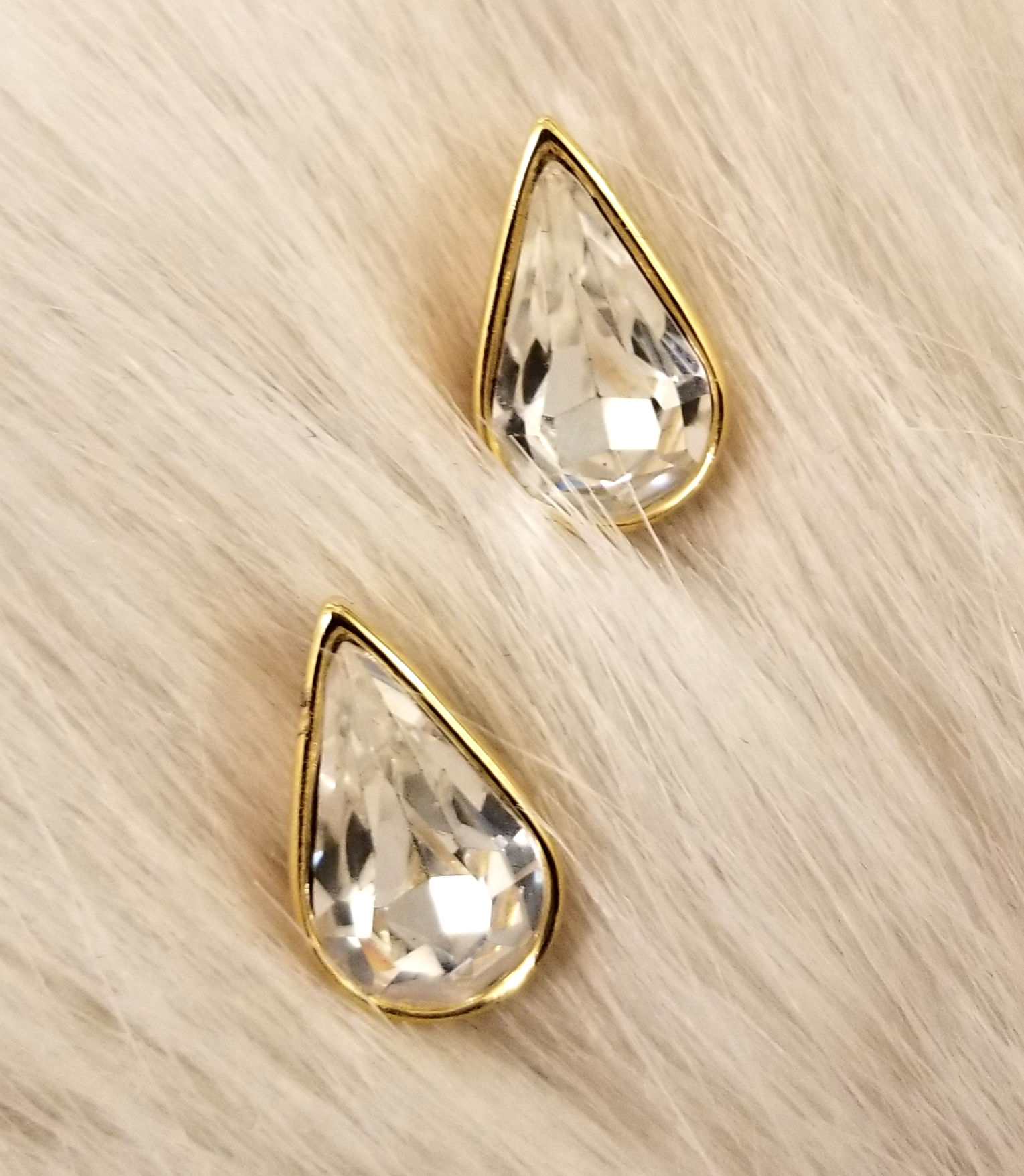 Teardrop Stud Earrings