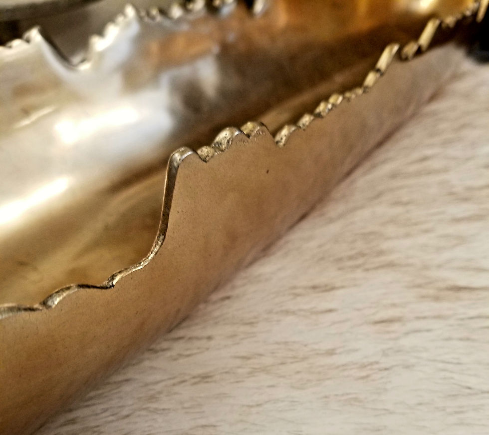 Thumbnail: Vintage Decorative Elongated Bowl