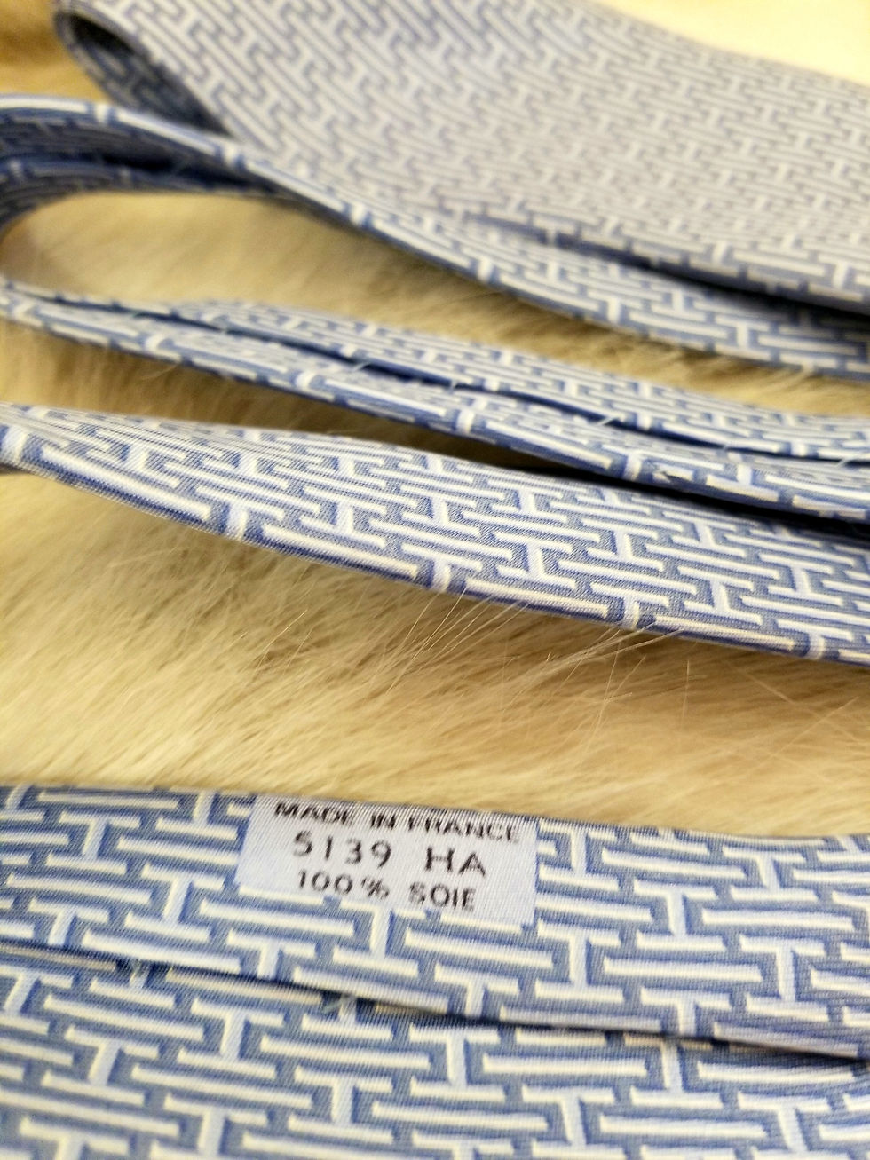 Thumbnail: Hermes Blue H Design Tie