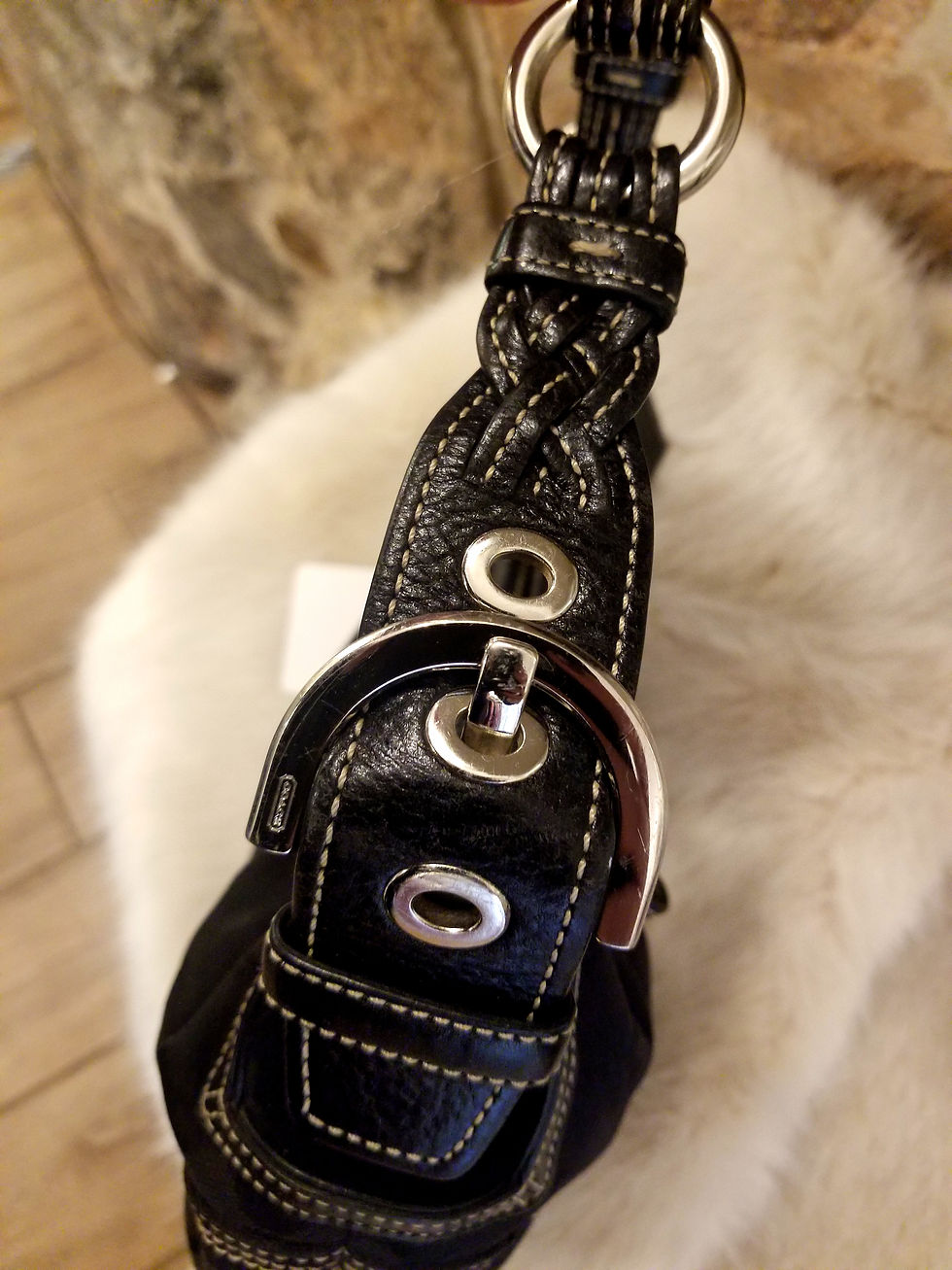 Thumbnail: Vintage Coach Mini Hobo Bag