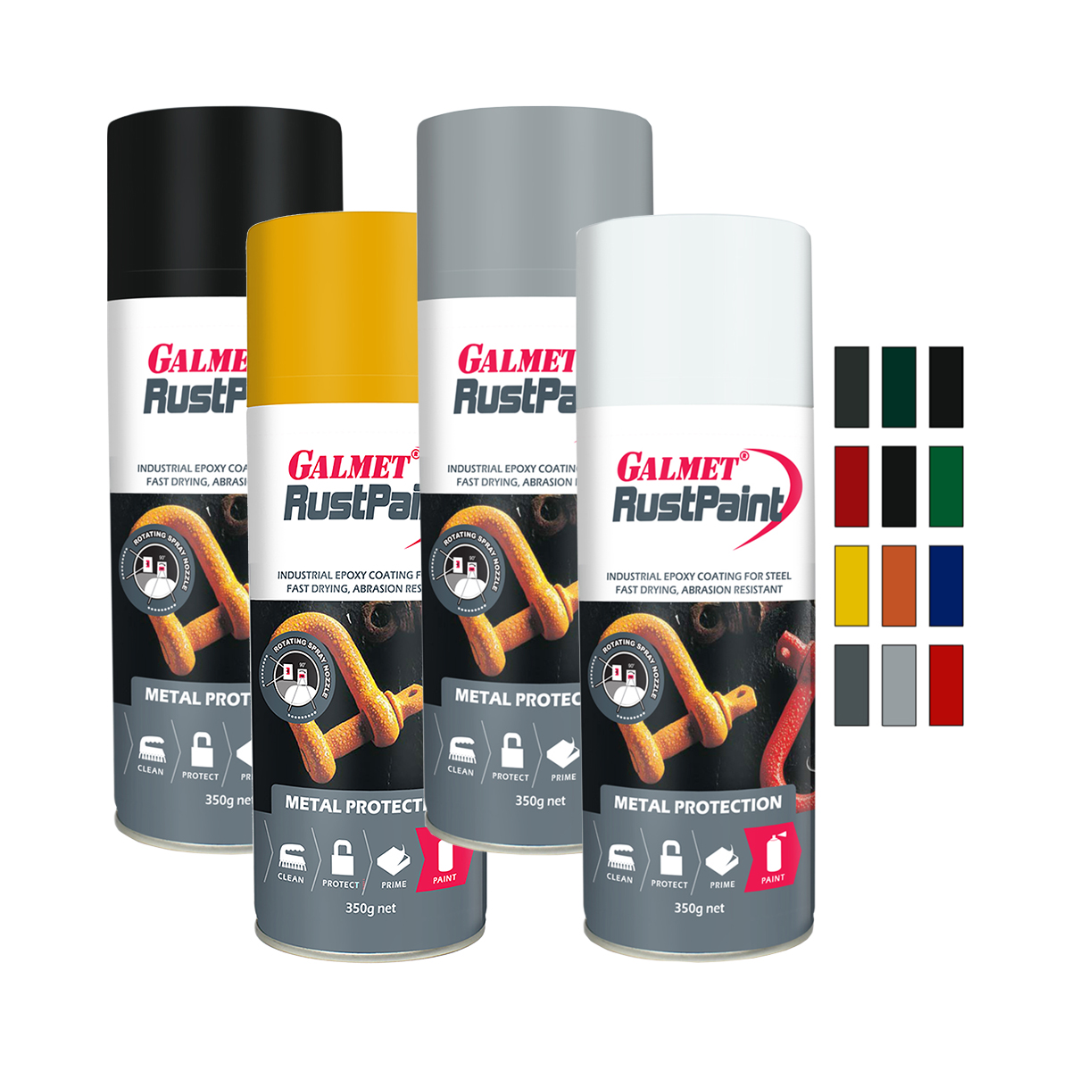 Galmet RustPaint Golden Yellow Aerosol