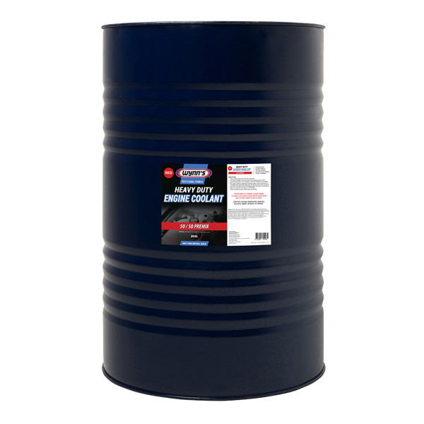 Wynn's Heavy Duty Engine Coolant 50/50 Premix - Red 205L