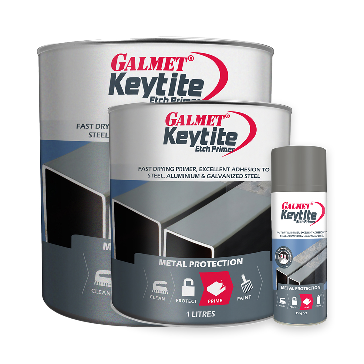 Galmet Keytite Etch Primer Grey