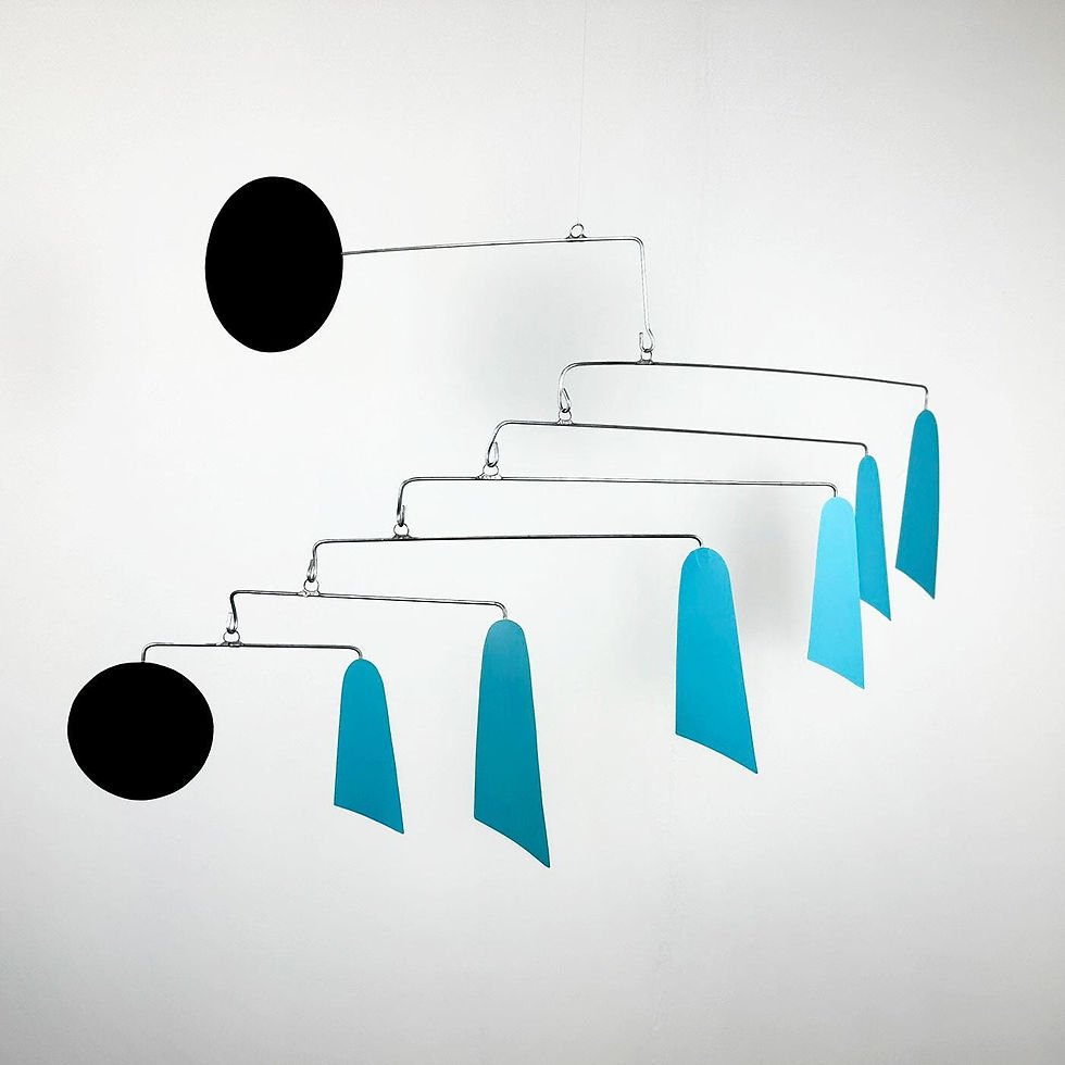 Thumbnail: Mobile | hanging mobile | teal mobile | banner mobile |  mid century modern