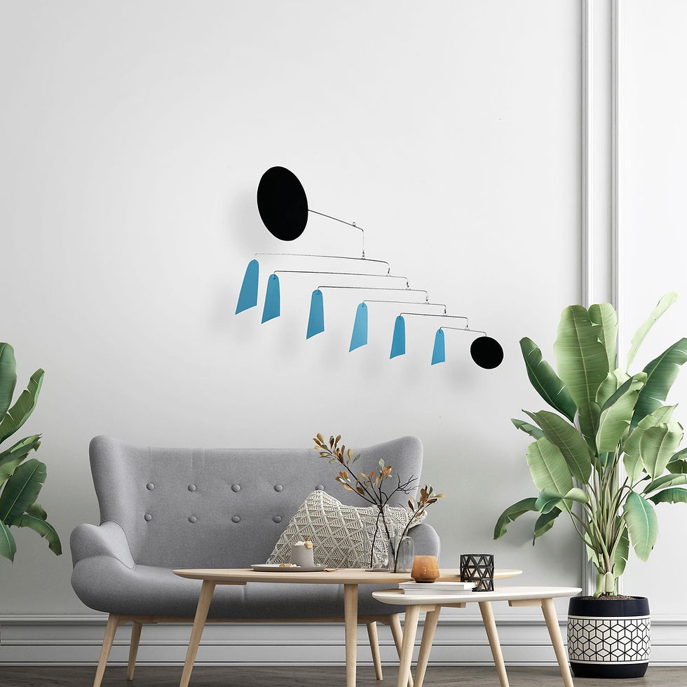 Thumbnail: Mobile | hanging mobile | teal mobile | banner mobile |  mid century modern