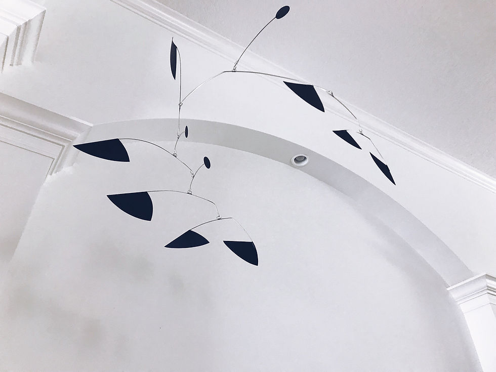 Thumbnail: Mobile | hanging mobile | Triangle mobile | black mobile |  mid century modern