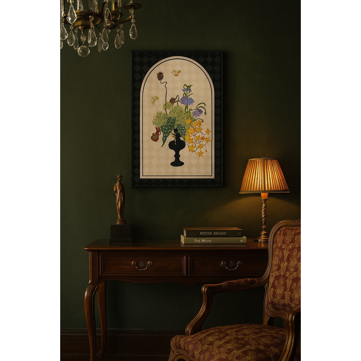 Timeless Botanicals Vintage Floral & Vase Art Print