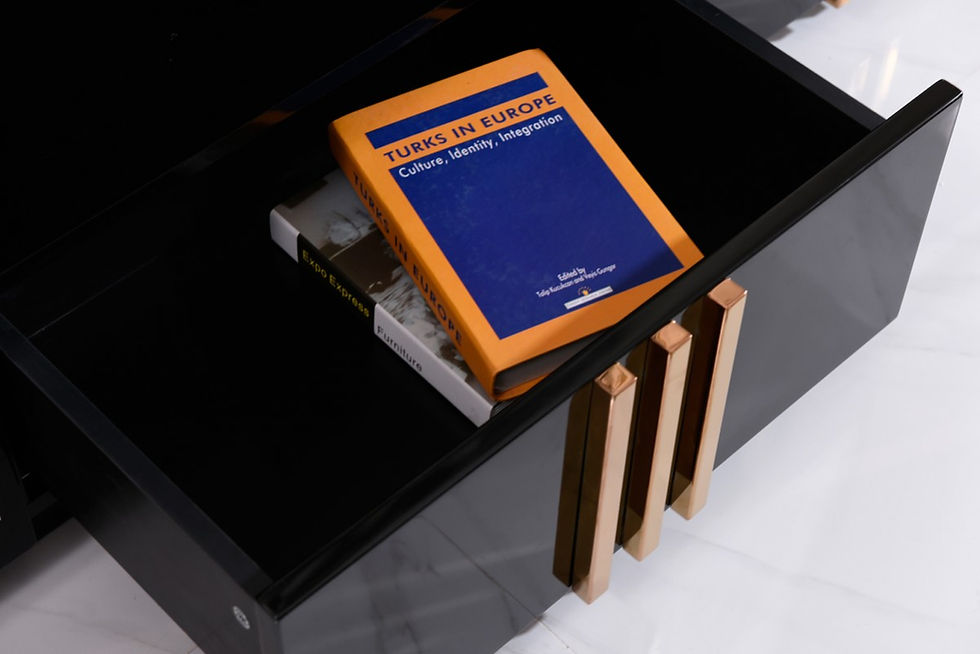 Thumbnail: Modrest Kingsley Modern Marble & Rosegold TV Stand