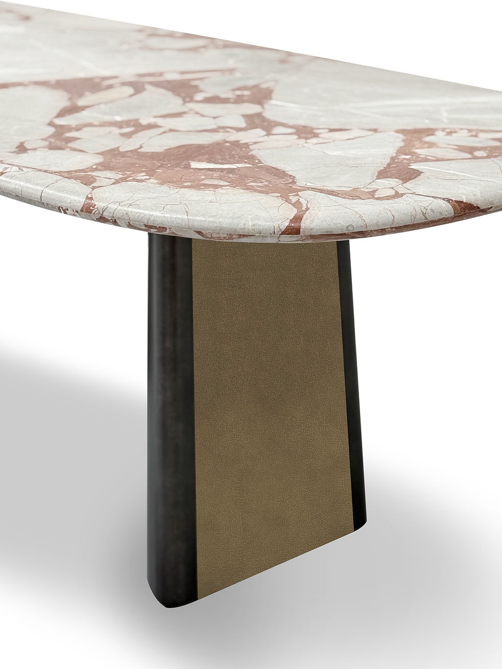 Thumbnail: Bulgari Red Matte Finish Natural Stone Dining Table