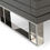 Thumbnail: Modrest Splendor - Grey High Gloss Slatted Nightstand