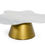 Thumbnail: Modrest Gabbro High - Glam White Marble and Gold Coffee Table