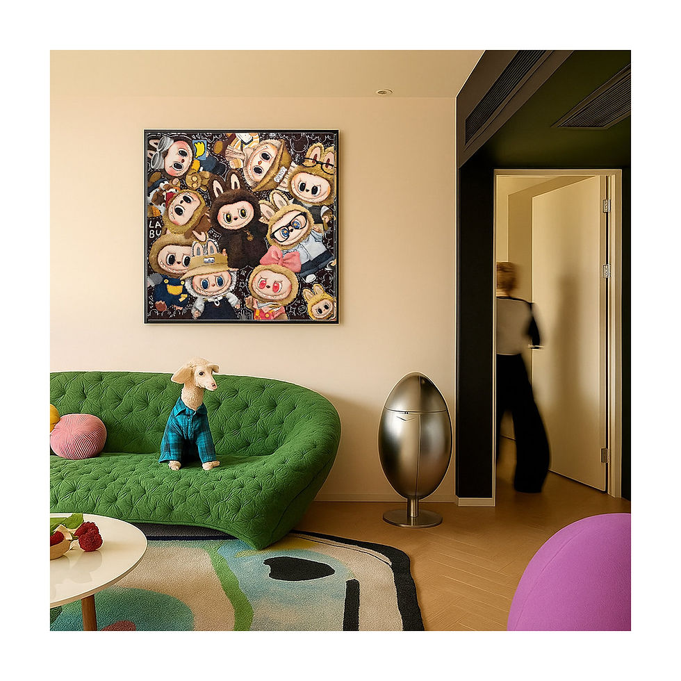 Thumbnail: The Many Faces of LaBUBU Art Print