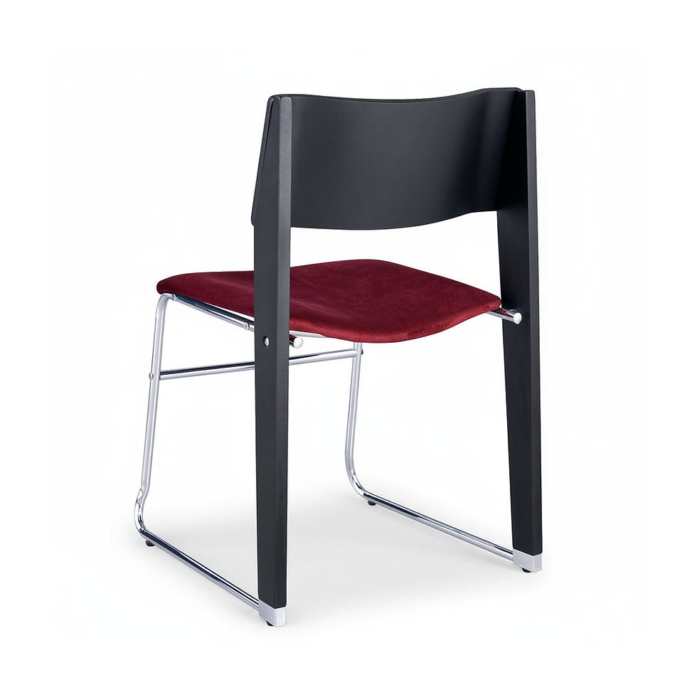 Thumbnail: Elegant Velvet Dining Chair With Beech Wood Legs & Iron Base