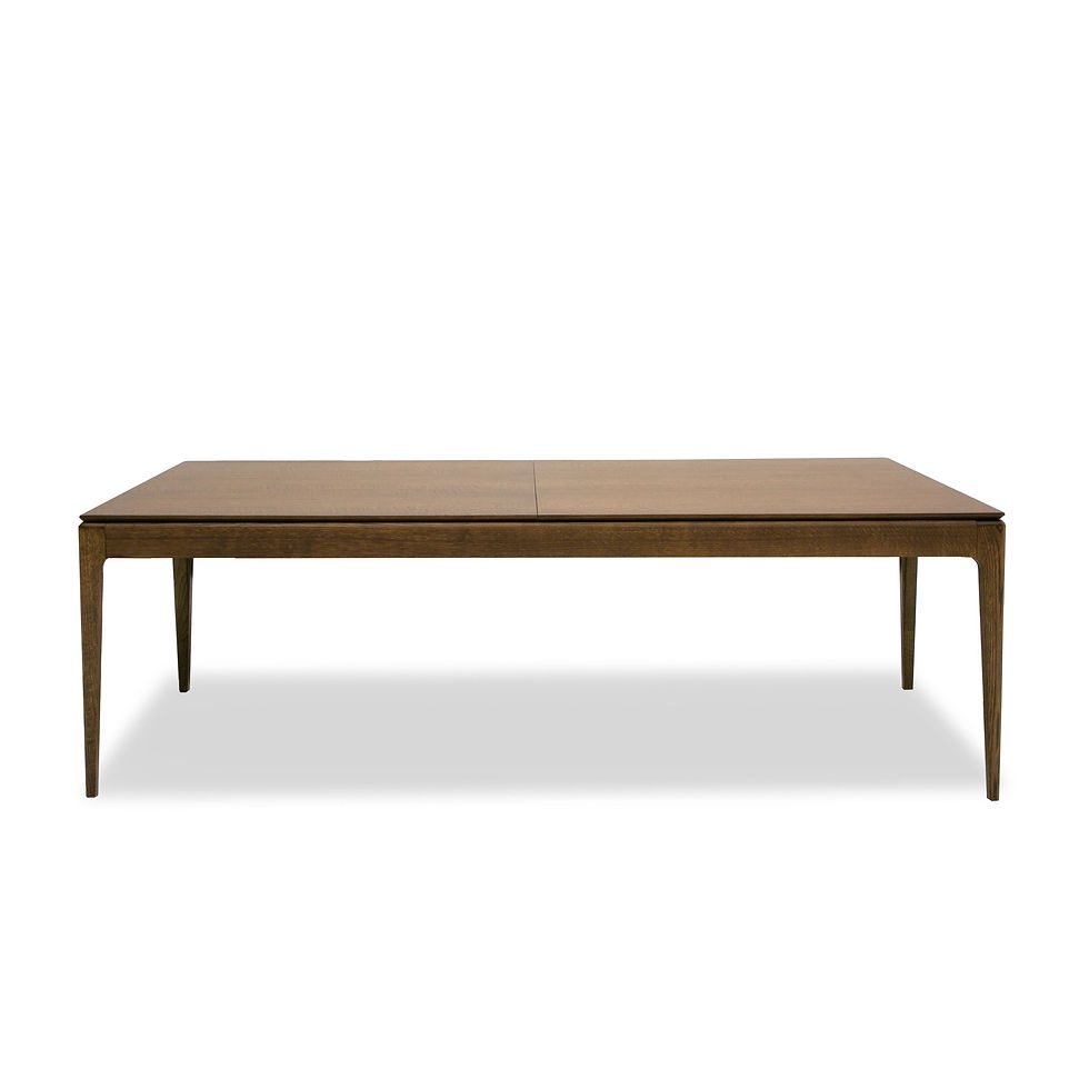 Thumbnail: Modrest Dallas - Mid-Century Modern Brown Oak Extendable Dining Table