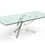 Thumbnail: Modrest Legend Modern Glass & Stainless Steel Dining Table