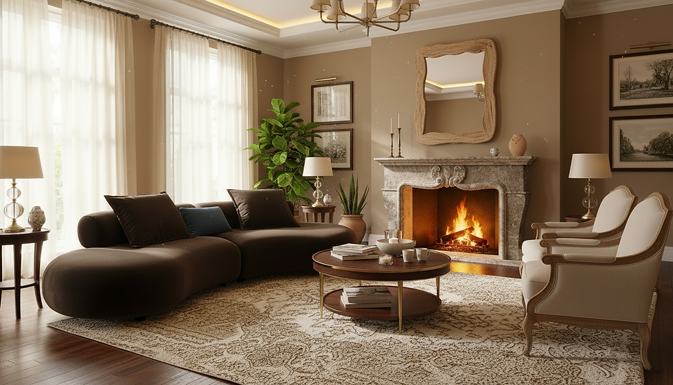 Thumbnail: Tokio 144'' Curved Sofa in Mocha