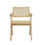 Thumbnail: Modrest Aurora Modern Light Rattan and Natural Ash Dining Arm Chair