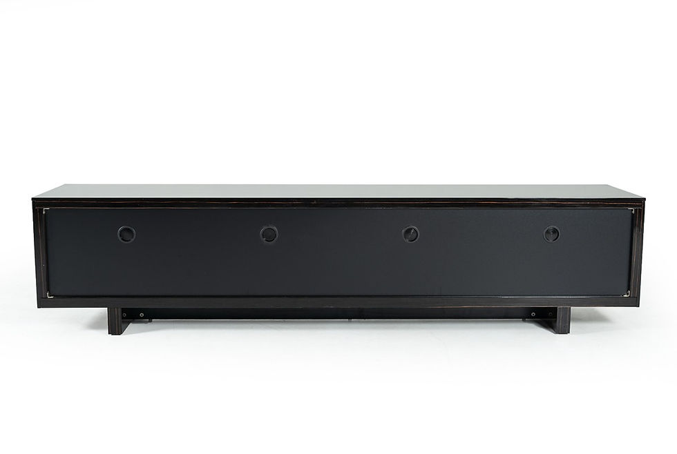 Thumbnail: Modrest Chadwick Modern Ebony & Rosegold TV Stand
