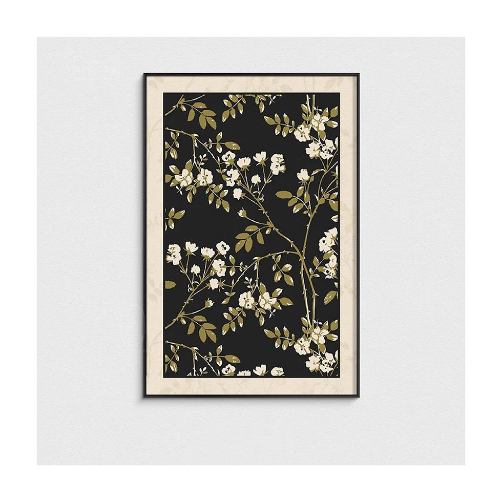 Thumbnail: Botanical Harmony Antique Botanical & Bird Art Print