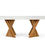Thumbnail: Modrest Cadence - Modern Walnut & Marble Dining Table