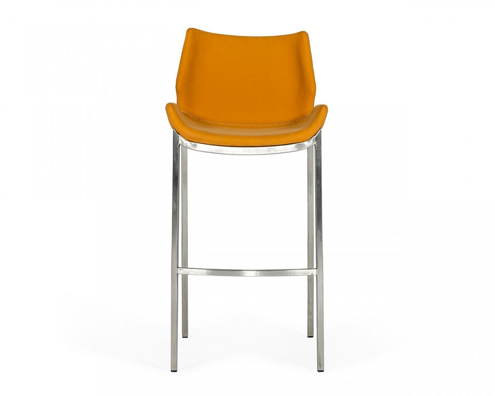 Thumbnail: Modrest Dave - Modern Leatherette Bar Stool (Set of 2)