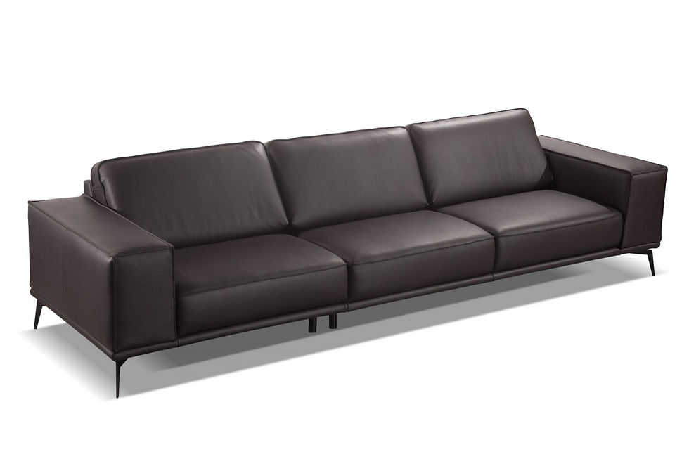 Thumbnail: Accenti Italia Darwin - Italian Modern Dark Brown Leather Sofa