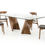 Thumbnail: Modrest Corbin Modern Walnut & Glass Dining Table