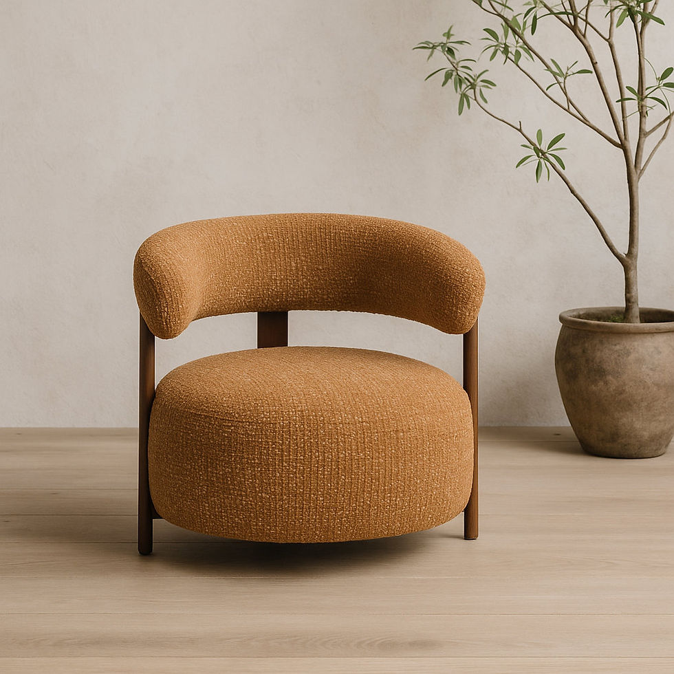 Thumbnail: Pera Chair With Wood-look Metal Frame