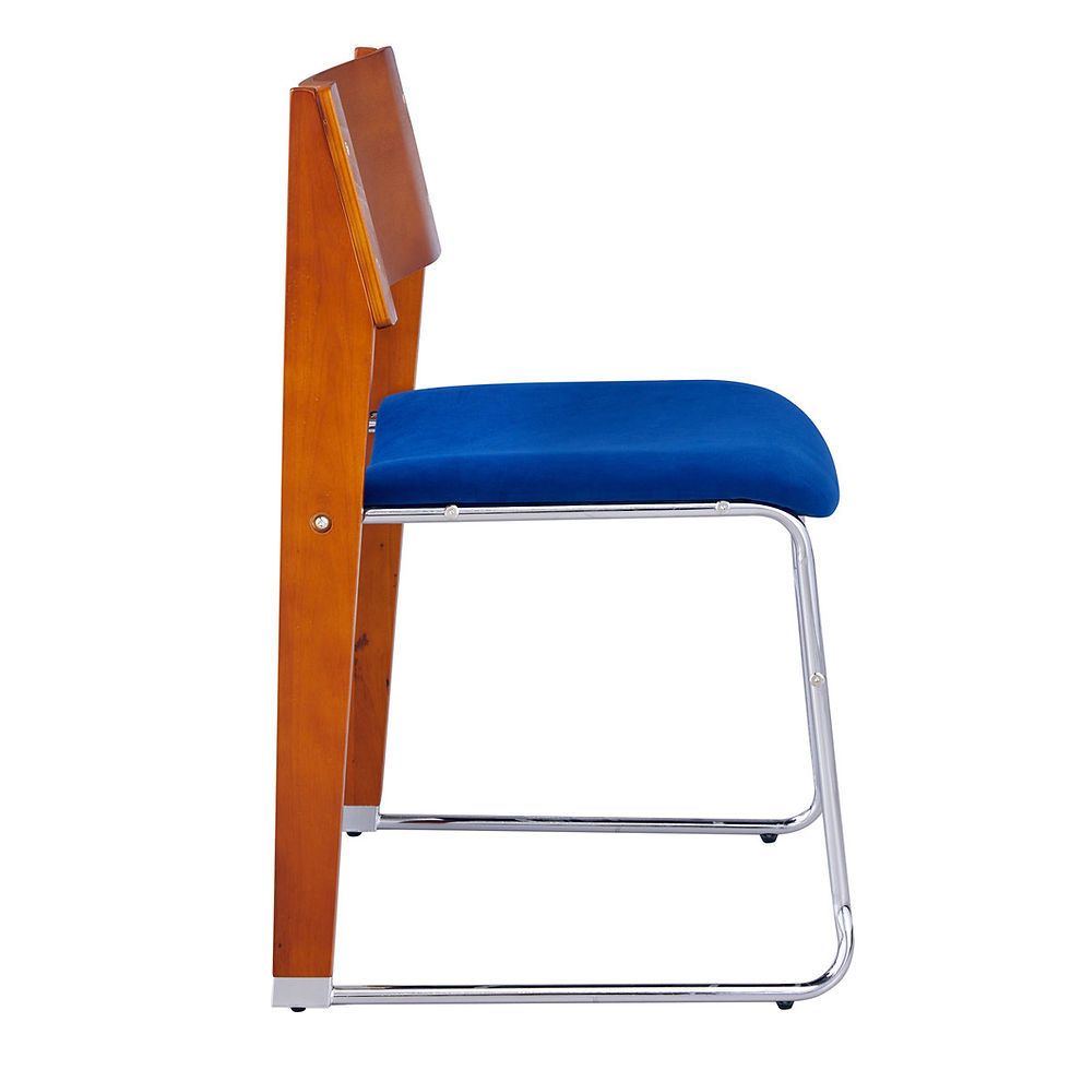Thumbnail: Elegant Velvet Dining Chair With Beech Wood Legs &amp; Iron Base