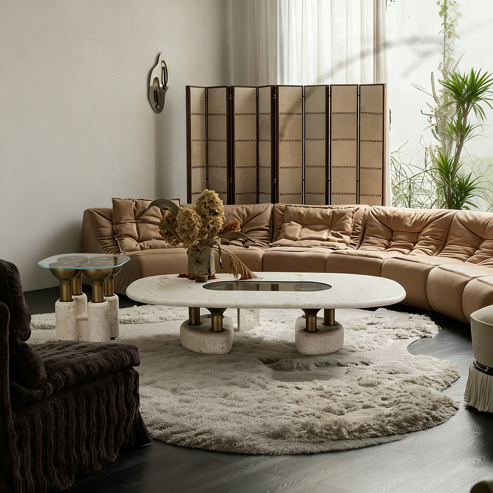 Thumbnail: Jade Hare Matte-Finish Coffee Table