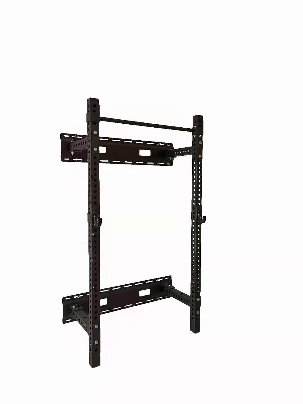 Thumbnail: Folding Wall- Mounted Squat Rack Garge home Gym power cage Smith machine