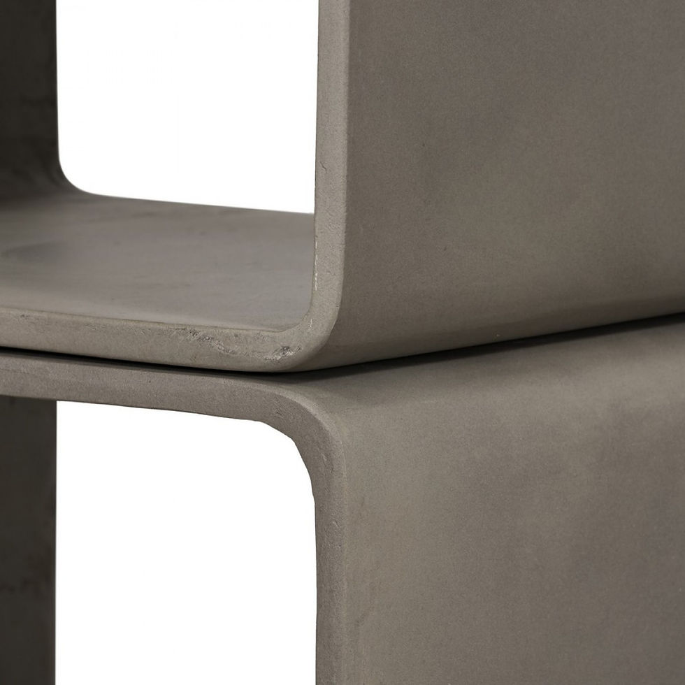 Thumbnail: Modrest Pickens - Modern Grey Concrete Cube Shelf