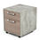Thumbnail: Nova Domus Boston Modern Brown Oak & Faux Concrete Office Small File Cabinet