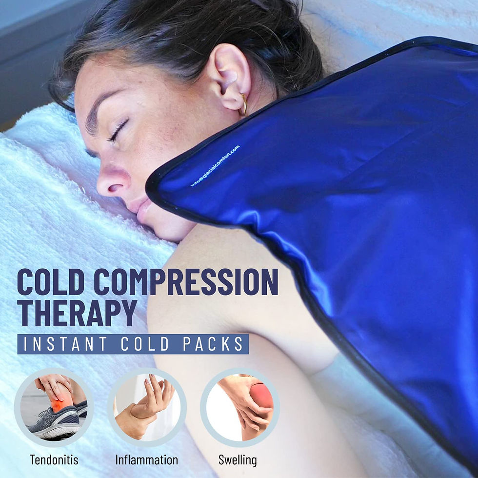 Thumbnail: Glacial Comfort Gel Ice Pack for Back Pain - Reusable Cold Pads for Hip, Knee, S