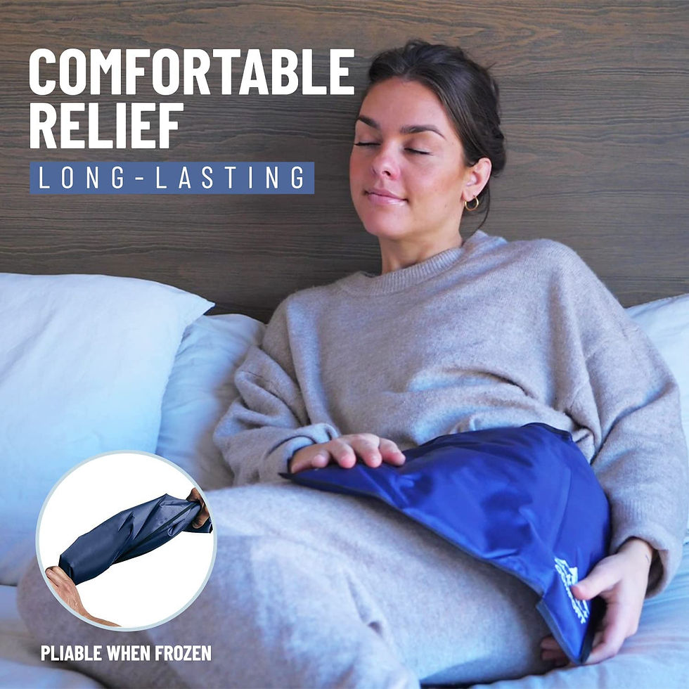 Thumbnail: Glacial Comfort Gel Ice Pack for Back Pain - Reusable Cold Pads for Hip, Knee, S