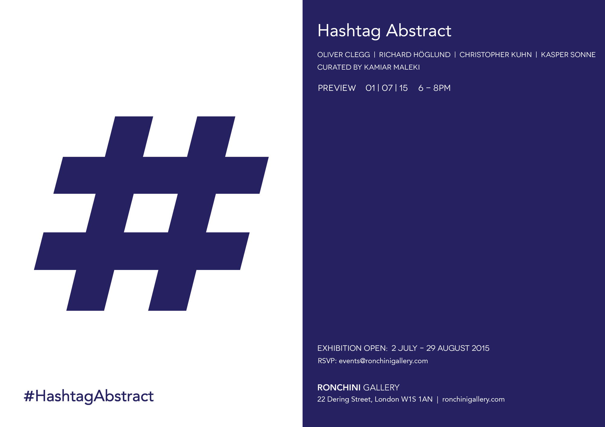 #HashtagAbstract EVITE
