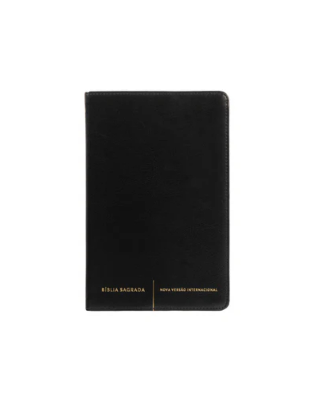 Biblia sagrada Slim NVI, Luxo, couro-soft, preta