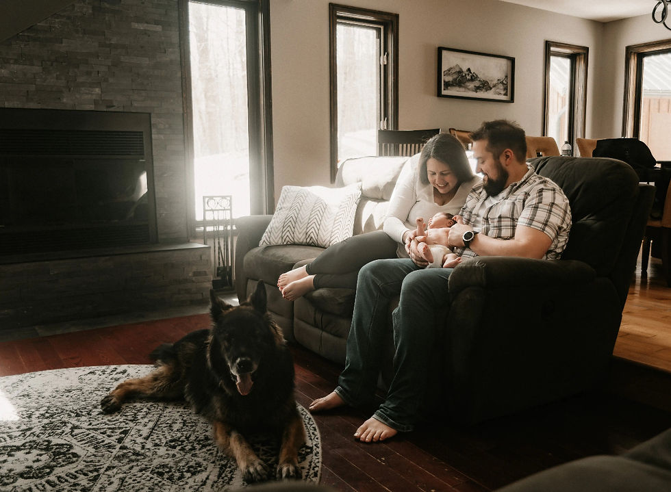 Ottawa family photographer capturing a lovely moment during an in home family session.