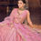 Thumbnail: Women's Designer Net Embroidered Semi-Stitched Lehenga Choli Set(Pink)
