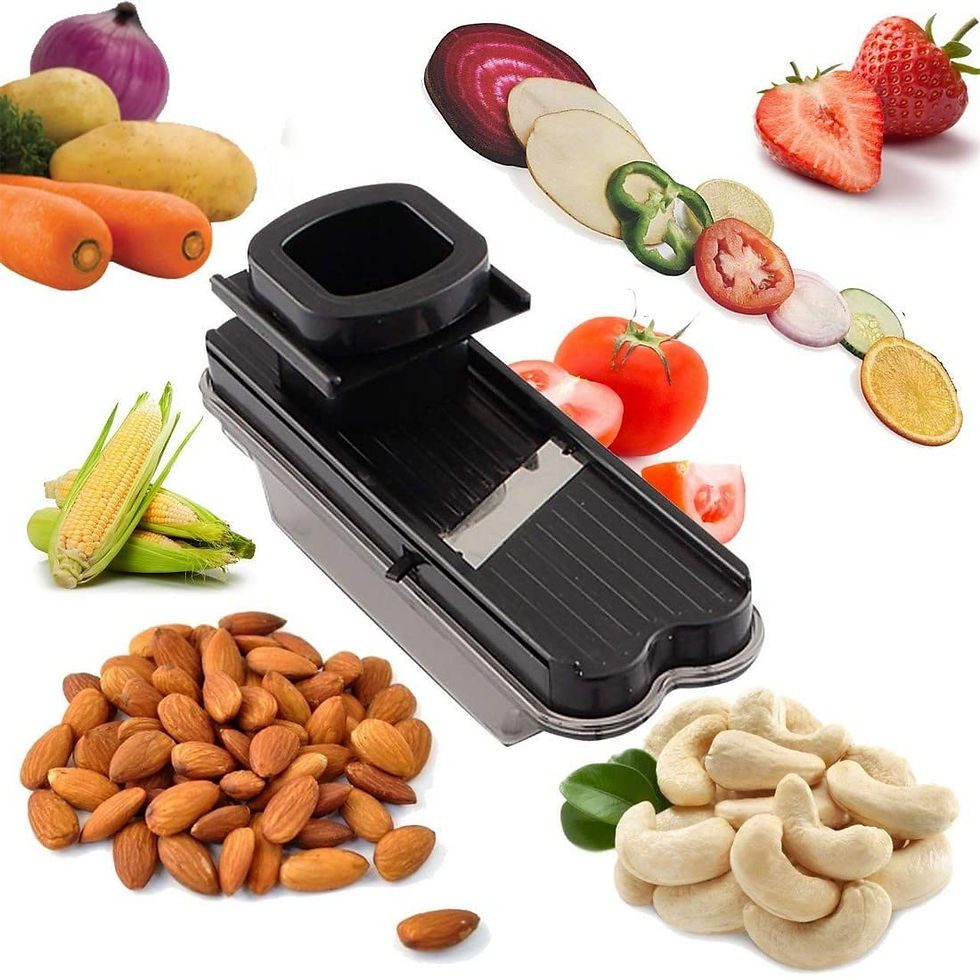 Thumbnail: Dry Fruit Cutter With Plastic Container & Adjustable Stainless Steel Blade