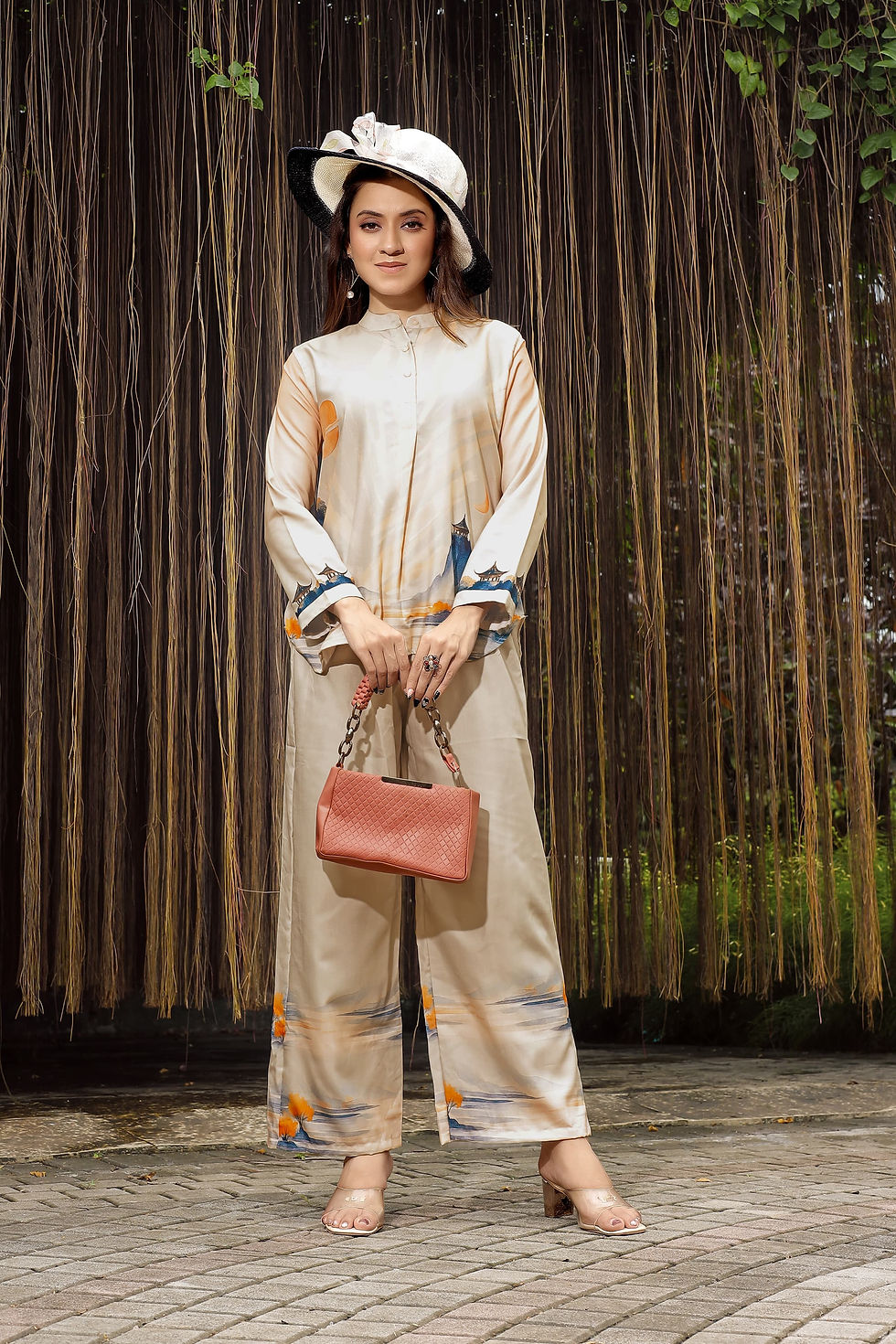 Thumbnail: Stylish Women’s Rayon Printed Co-Ord Set Kurta and Pant