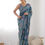 Thumbnail: Women's Georgette Stylish Mirror Work Saree With Blouse Piece (Turquoise)