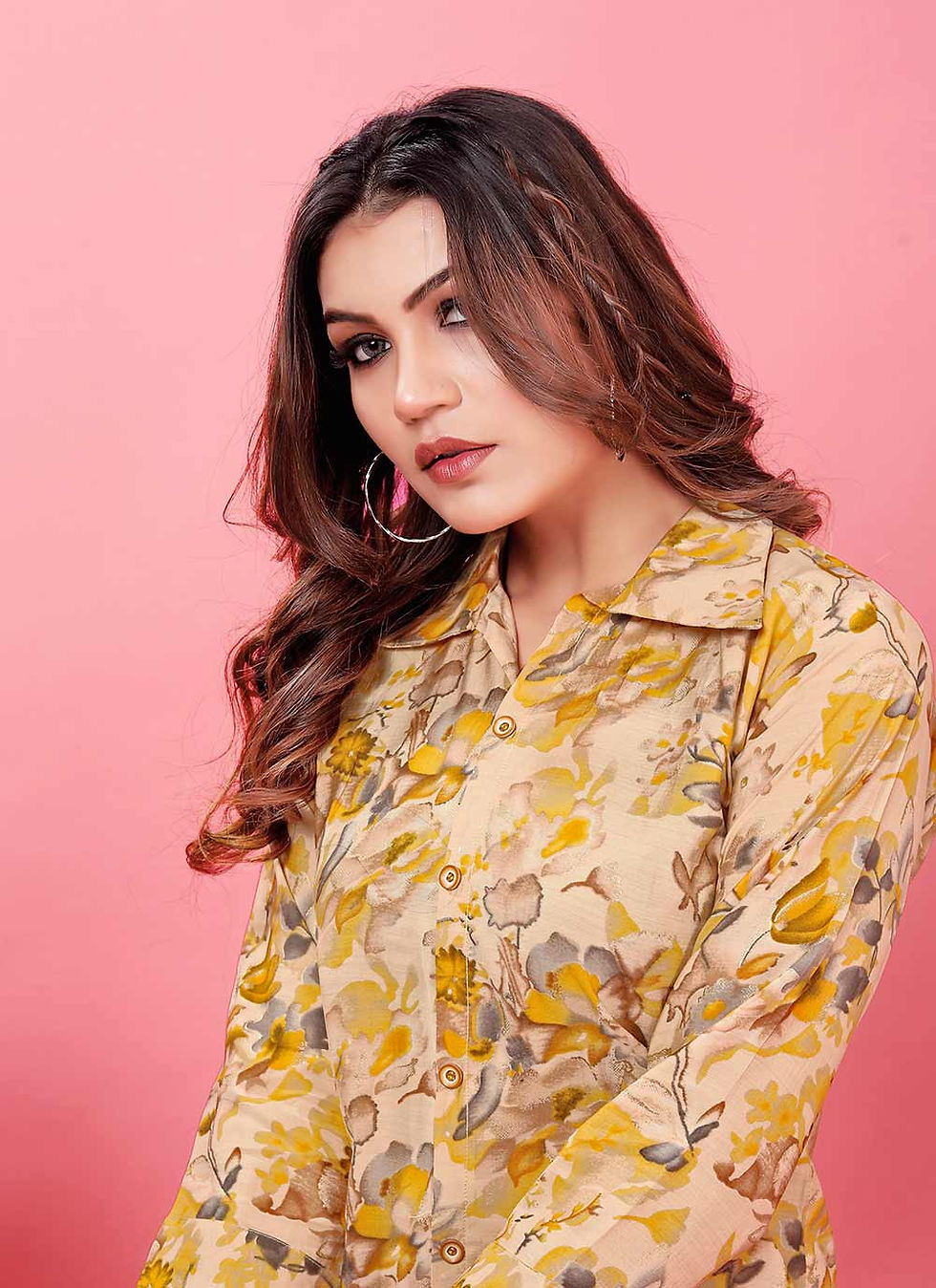 Thumbnail: Designer Printed Rayon Co-Ord Set for Women