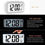 Thumbnail: Digital Alarm Table Clock With Automatic Sensor Date & Temperature(White)