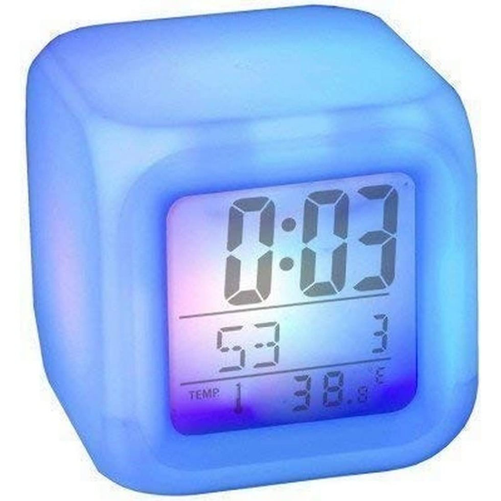 Thumbnail: 7 Color Changing Digital Alarm Clock With Date & Temperature